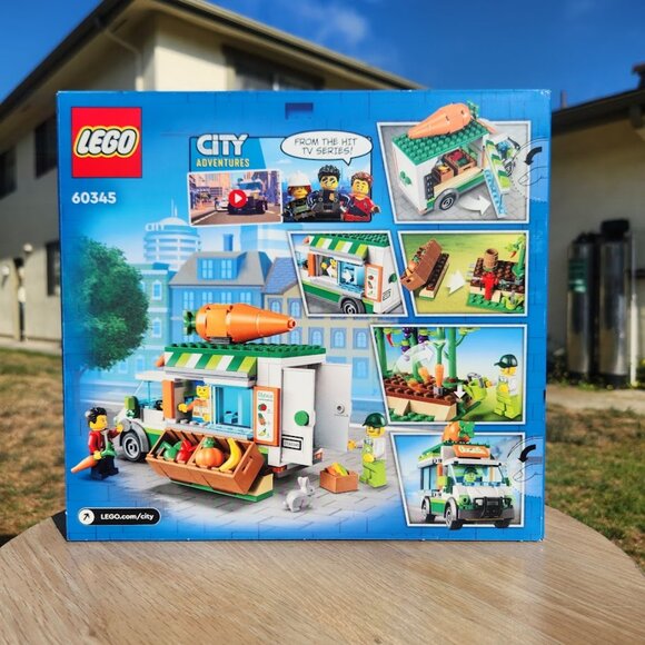 LEGO City Farmers Market Van 60345 Building Set Food Truck Farm Van Vegetables R - Picture 2 of 14